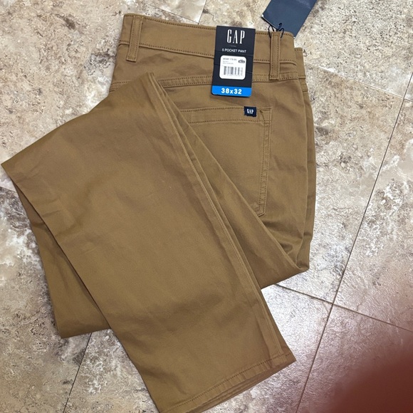 NWT - Men’s GAP Tan Casual Trousers 38 x 32 - Picture 5 of 5